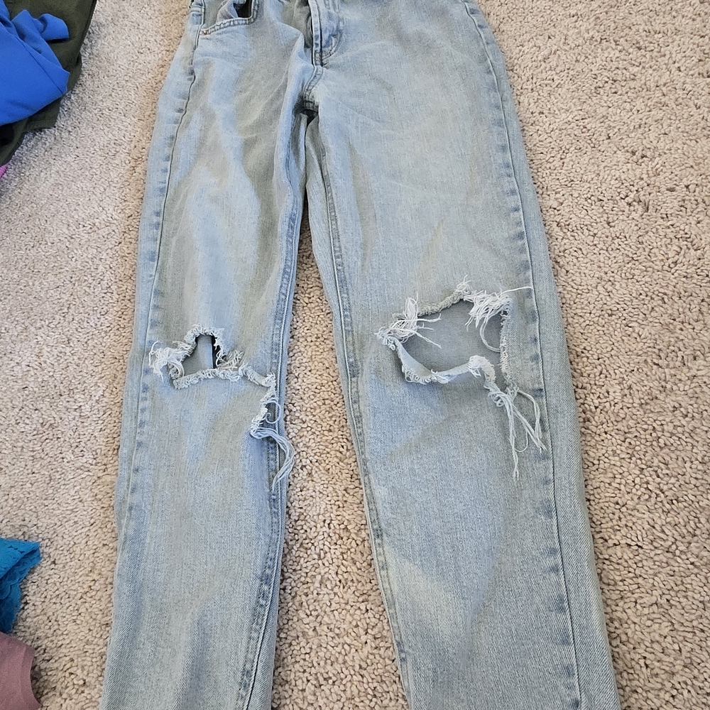 Wild Fable Light Blue Distressed Boyfriend Jeans